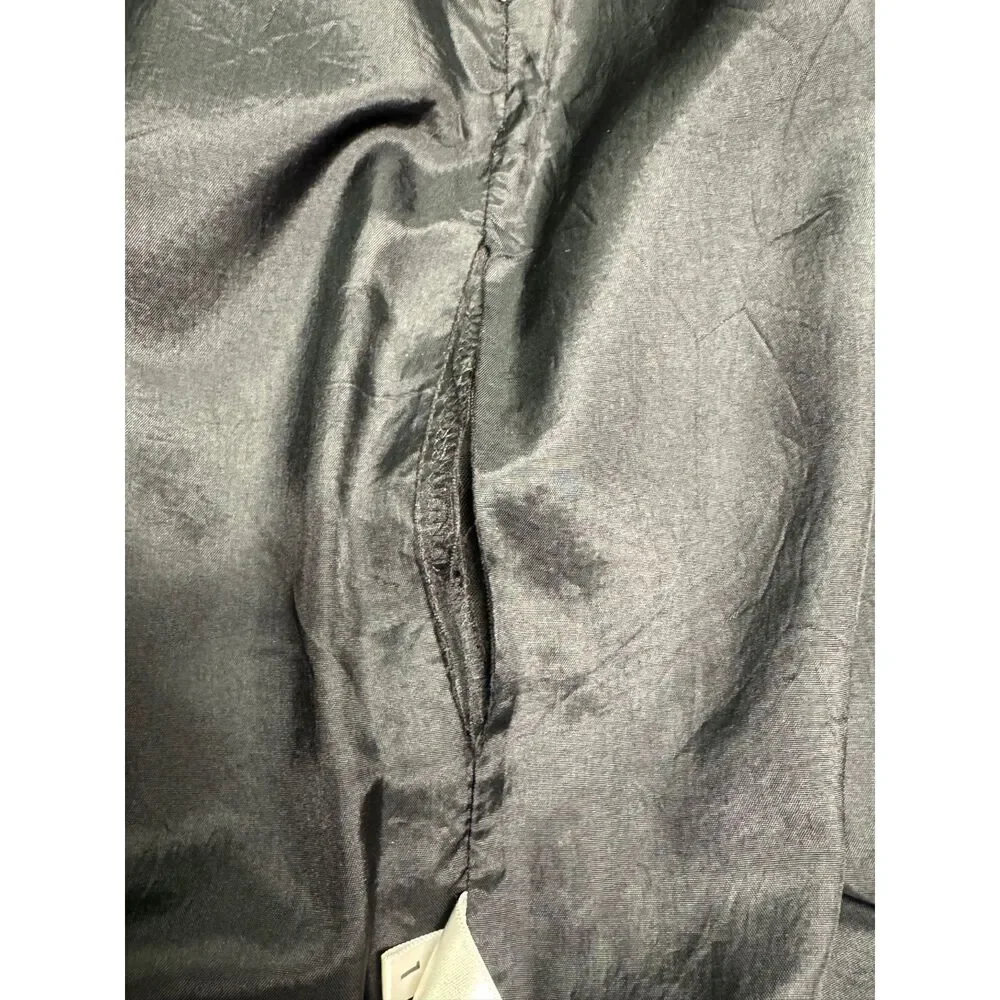 VTG - CASUAL CORNER Wool Blend Pinstripe Pencil Midi Skirt, Black/Tan, Sz 8*